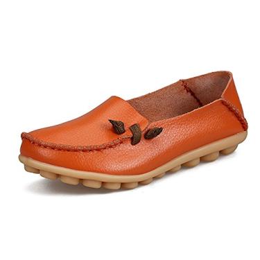 Imagem de Mocassim VenusCelia feminino confortável para caminhadas, Orange/Tangerine, 10