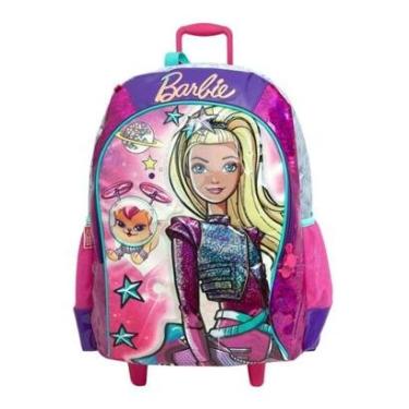 Imagem de Mochila Barbie Aventura Na Estrelas Infantil Tam G Escolar Rodinha Carrinho-Feminino