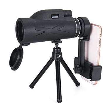 Imagem de WnewTools Telescópio monocular portátil com ampliação de 80 x 100 binóculos potentes ótimo telescópio portátil militar HD profissional caça