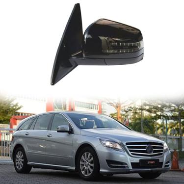 Imagem de Conjunto de espelho de porta lateral adequado para Mercedes Benz 2007-2015 W251 R280 R300 R350 R400 Espelho retrovisor lateral do motorista para acessórios Mercedes Benz dobrável, memória,