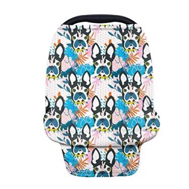 Imagem de GOSTONG Capa de amamentação para cães Streathy para amamentação, capa para assento de carro de bebê, capas para dossel de cadeirinha de bebê, cachecol para amamentação, capa multiuso para carrinho de bebê/cadeira alta, necessidades do bebê