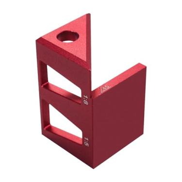 Imagem de Generic Régua de medição de ângulo de 45 graus, transferidor de madeira, acessório de engenheiro leve e prático, liga de alumínio durável