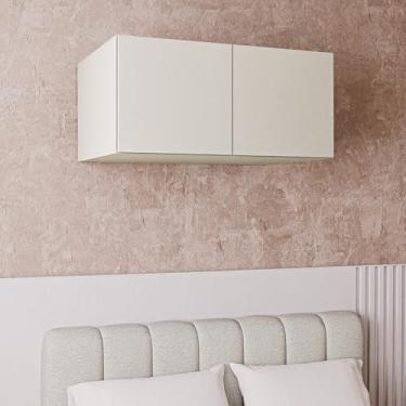 Imagem de Ponte Modular 80cm com 2 Portas Jade CabeCasa MadeiraMadeira Branco