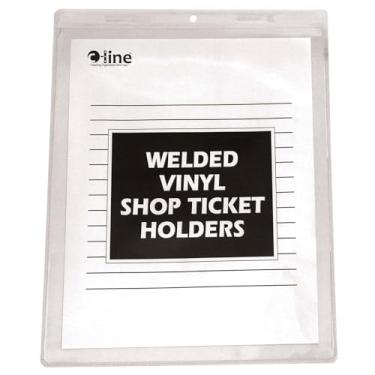 Imagem de C-Line Porta-bilhetes da Vinyl Shop, ambos os lados transparentes, 22,8 x 30,4 cm, 50 por caixa (80912)