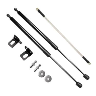 Imagem de KUNSYOUKIM Suporte de elevação para Honda Accord 10 anos 2018-2020 Amortecedores de mola amortecedores carregados a gás de fibra de carbono (2 peças) (preto normal)