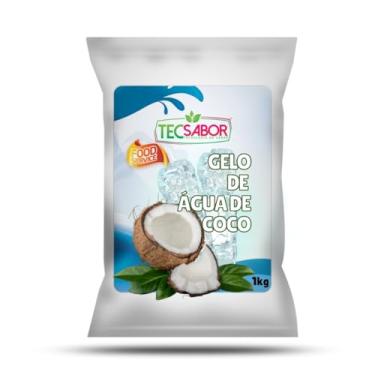 Imagem de Gelo de Sabor Água de Coco 1 kg, Pó para Preparo de Gelo Saborizado