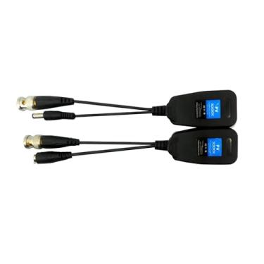 Imagem de 2 peças de conector de alimentação Balun de alimentação de dados de vídeo Balun CCTV HDTVI/CVI/AHD/CVBS BNIB BNC para adaptador RJ45