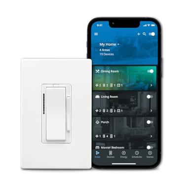 Imagem de Eaton Controle de velocidade do ventilador inteligente Wi-Fi EWFFSC15-W-BX-T funciona com Alexa e Google Assistant, branco