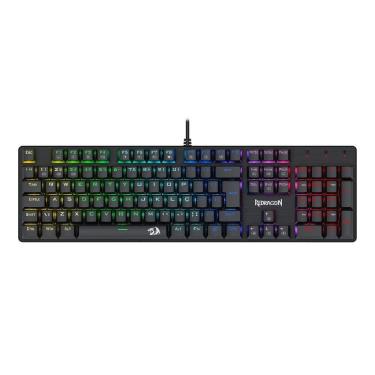 Imagem de Teclado Gamer Mecanico Redragon Sindri Rainbow Switch Brown USB ABNT2 K671 PT-BROWN