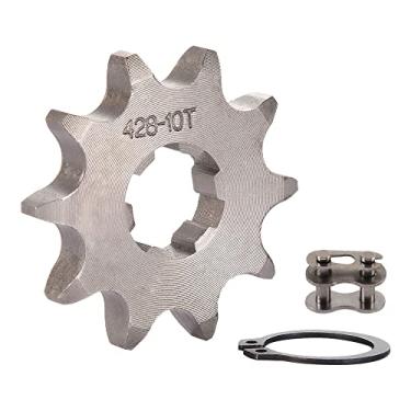 Imagem de WOOSTAR Motocicleta 428-10T Roda dentada dianteira 17 mm para 50cc 70cc 90cc 110cc 125cc Dirt Pit Bike Mini Bike ATV 4 Wheeler Moped
