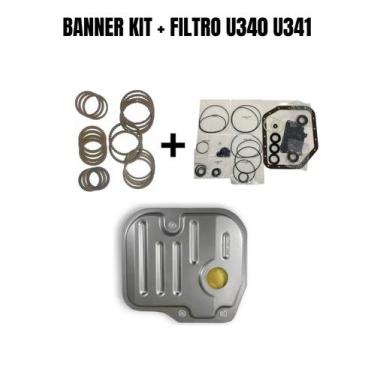 Imagem de Banner kit com filtro do câmbio automático u340 u341 - TRANSNATION