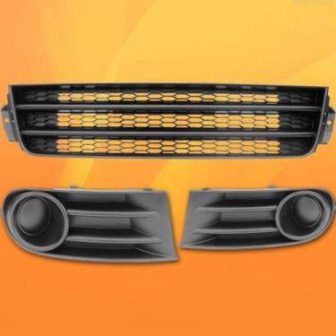 Imagem de Kit Grade Parachoque Gol Saveiro Voyage G5 Preta - DTS