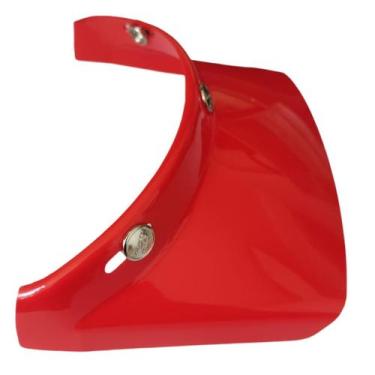 Imagem de Pala (aba) Vermelha Capacete Taurus Wind Piruzinho Polivisor