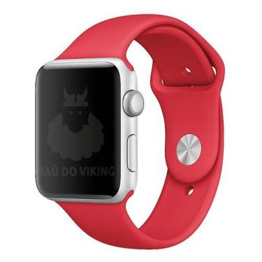 Imagem de Pulseira Sport Compatível Apple Watch - Baú do Viking, Vermelho, 38-40
