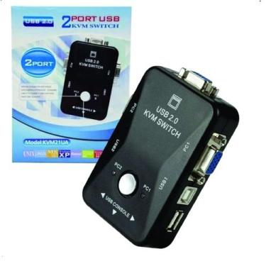 Imagem de Switch De Monitor Kvm 2 Portas Sem Os Cabos Kvm21ua 2502 - OEM, KVM21U