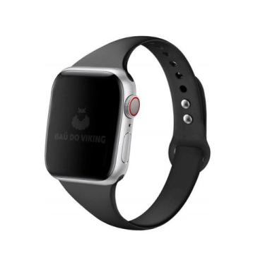 Imagem de Pulseira Sport Slim Compatível com Apple Watch - Baú do Viking, Preto,