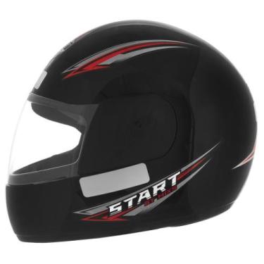 Imagem de Capacete Fechado Mixs Start 58 Engate Rápido Preto