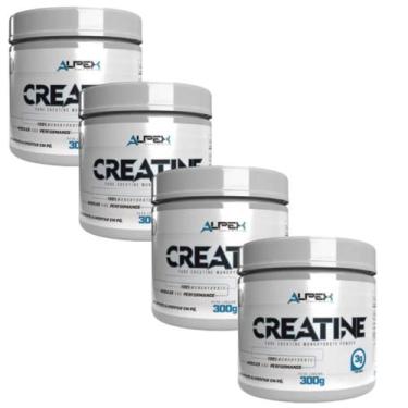 Imagem de Kit 4x Creatina Monohidratada 300g Pura Alpex Nutrition - Alpex Sports