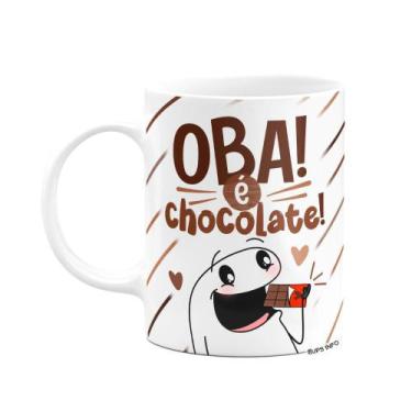 Imagem de Caneca Divertida Flork - Oba! É chocolate! - JPS INFO