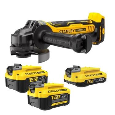 Imagem de Lixadeira Esmerilhadeira 2 baterias 4ah + 1 bateria 2ah Sbg700 Sem Car