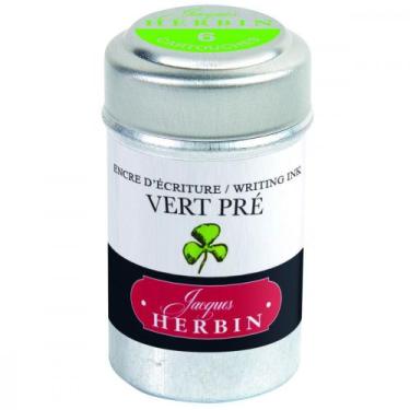 Imagem de Tinta em Cartucho p/ Caneta Tinteiro Herbin Vert Pre