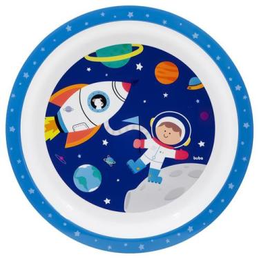 Imagem de Prato Infantil Aventuras Astronauta Introdução Alimentar 15321 Buba
