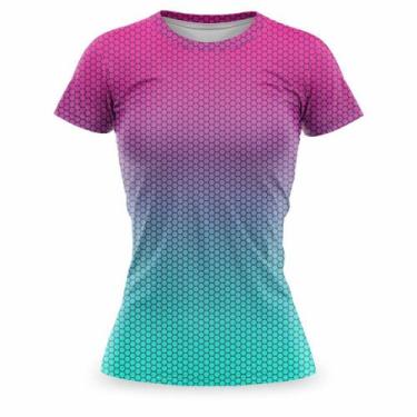 Imagem de Blusa Academia Feminina Fitness Camiseta Treino Camisa Caminhada Prote