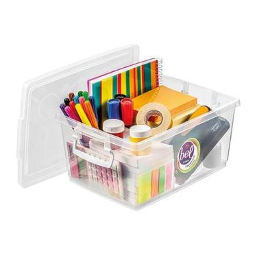 Imagem de Caixa Organizadora Plástica Cristal Com Tampa E Trava 4 Lts - ORDENE, 