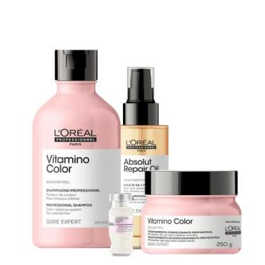 Imagem de Kit L'Oréal Professionel Vitamino Color Absolut Repair Oil e Ampola Ca