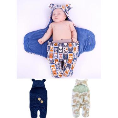 Imagem de porta bebe antialergico com toque bem  macio algodao infantil masculin