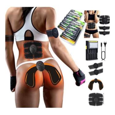 Imagem de Ems Recarregavel Completo com 17 itens Emagrecedor perna braço barriga
