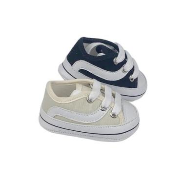 Imagem de Kit Com 2 Pares Sapatinho De Bebê Recém Nascido Direto Da Fabrica - DR
