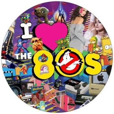 Imagem de Painel Redondo 3D Sublimado Anos 60, 70 E 80 Frd-2695 - Felicitá