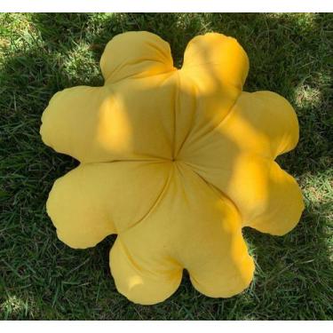Imagem de Almofada de flor - cor amarela
