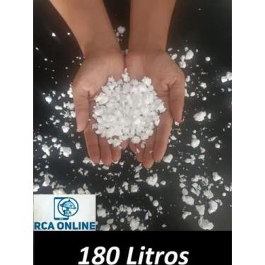 Imagem de Flocos Isopor 180 L Para Enchimento Puffs - Almofadas - Concreto Leve 