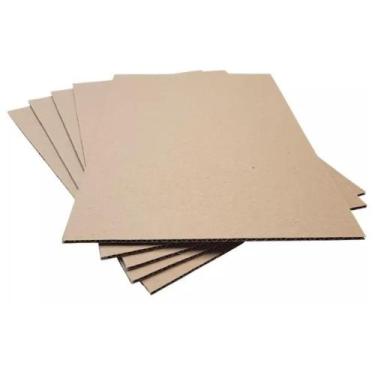 Imagem de 25 Chapas De Papelão 67cm X 51cm Resistente Espessura 3mm - EMBALLATUS
