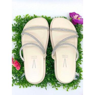 Imagem de Sandália Papete Sandália Vizzano  Tratorada com Strass Festa Original 