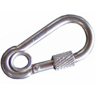 Imagem de Mosquetão Engate Rápido em Aço Inox com Olhal e Trava - 12x140mm - REI