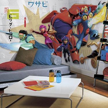 Imagem de RoomMates Mural removível ativado por água JL1336M Big Hero 6 - 3,2 m x 1,8 m.
