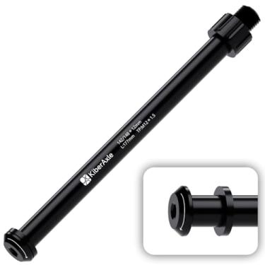 Imagem de Eixos passantes de 12 mm para garfos de bicicleta e amortecedor traseiro, eixo adaptador de cubos, passo da rosca: 1,5 mm/comprimento: 177 mm