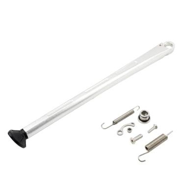 Imagem de Suporte para bicicleta suja lateral do pé, suporte lateral de estacionamento de motocicleta com molas para XC XCW XCF XCF-W EXC EXCF EXC-R 150 200 250 300 350 400 450 505 530- Prata