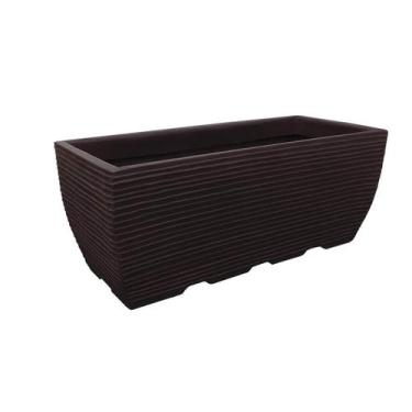 Imagem de Vaso Planta Jardineira Floreira Polietileno Marrom 60X25CM - Foster Pl