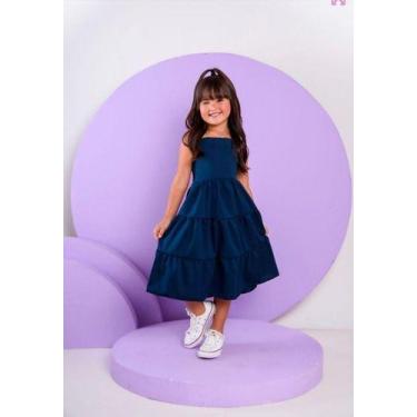 Imagem de Vestido Longo Moda Infantil Lançamento Tendência Midi Menina - Mimos d