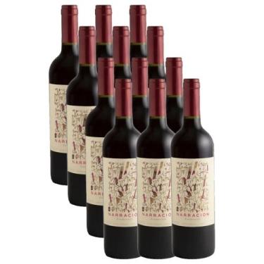 Imagem de Vinho Tinto Narracion Carmenere Chile 750ml Kit 12 Unidades