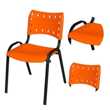 Imagem de Cadeira Ergonômica Escritório Igreja Recepção Encosto Home Office Empi