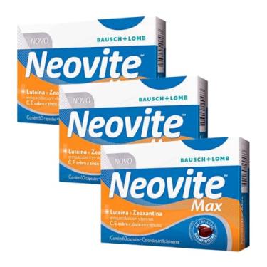 Imagem de Kit 3un Neovite Max, Lutéina e Zeaxantina, Com 60 Cápsulas