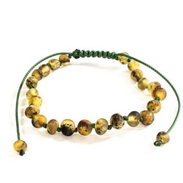 Imagem de Pulseira e Tornozeleira Regulável (15cm) Âmbar Báltico Verde Claro Não