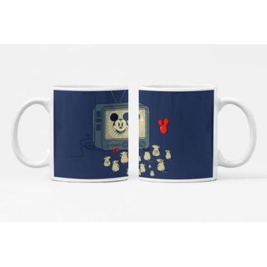 Imagem de Caneca Ratinhos assistindo Mickey - Like Geek
