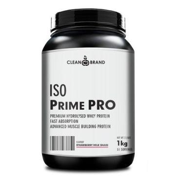 Imagem de Whey iso prime hidrolisado 1kg clean brand, Morango
