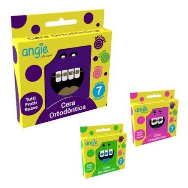Imagem de Cera Ortodôntica Angie Com 7 Unidades Caixinha Rosa - Angie By Angelus